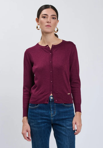 Cardigan lurex