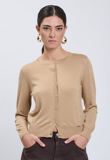 Cardigan lurex
