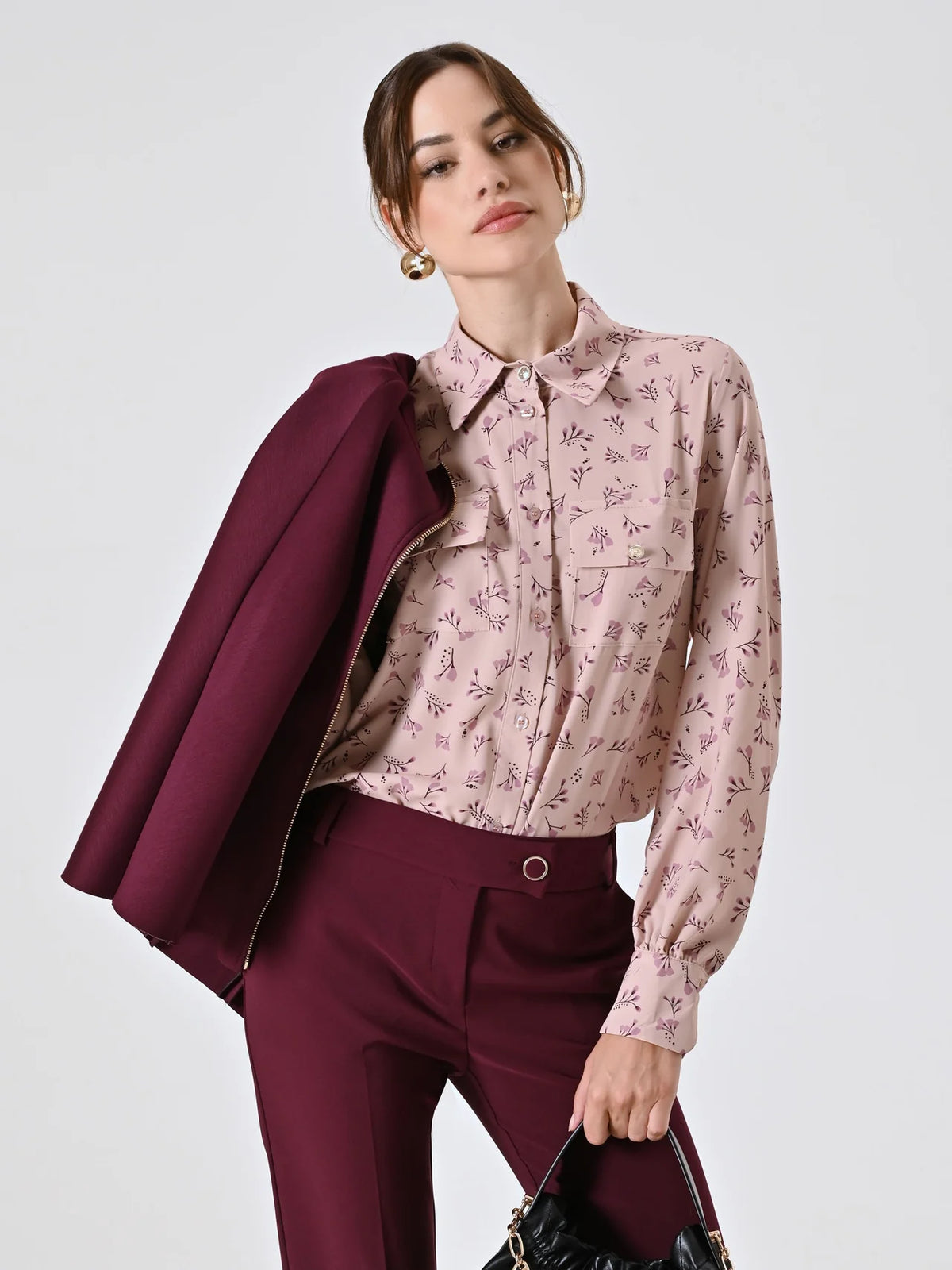 Camicia rosa fantasia Immagine principale del prodotto