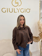 TENSIONE IN - Giacca in nabuk marrone